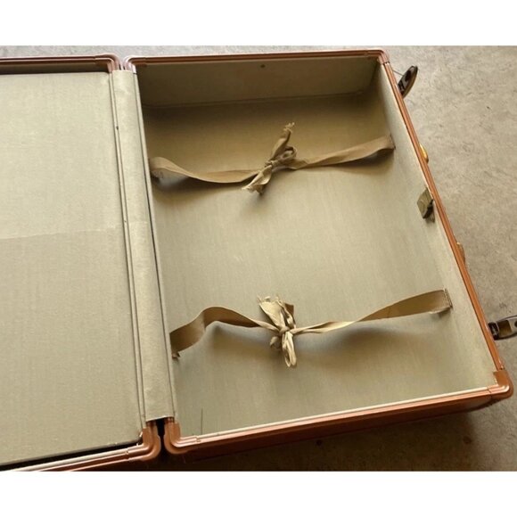 Samsonite Vintage Streamlite Suitcases Luggage Solid Brown 1950s RARE Style 4651 - Picture 11 of 16